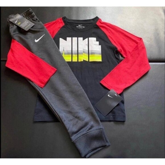 NWT Nike Jogger & Long Sleeve Tee Set Boys Size 6